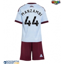 Otroški Nogometni dresi Aston Villa Johan Manzambi #44 Tretji 2026-27 Kratek Rokav (+ Kratke hlače)